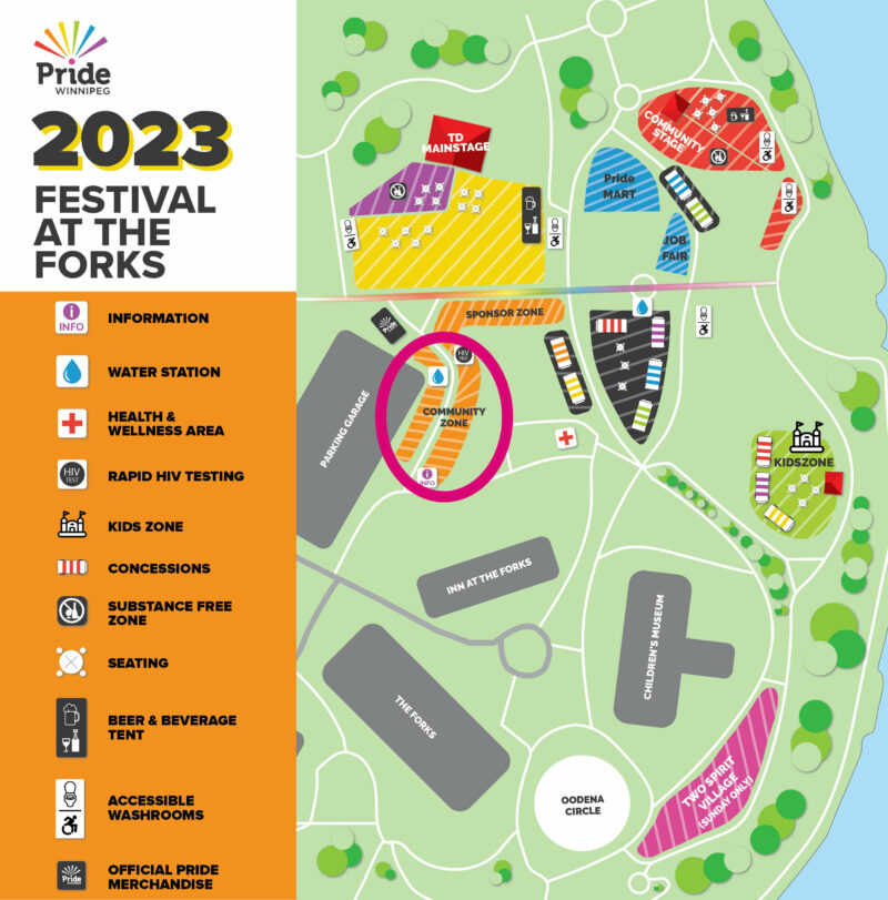 Pride festival map